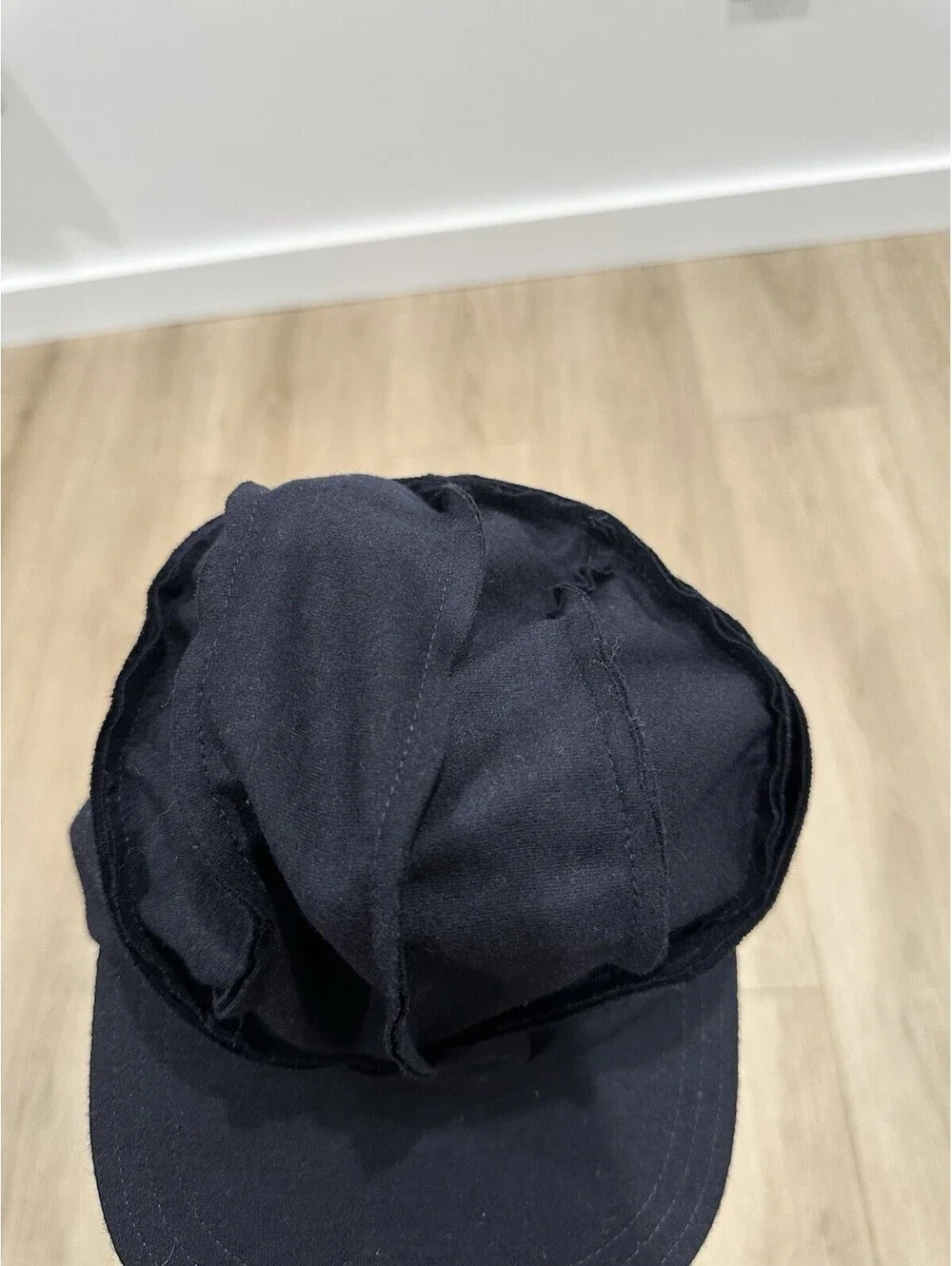 Karema Deodato Black Penn Cap Wool made in USA size Small